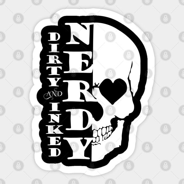 Skull and Words Sticker by DickinsonDesign